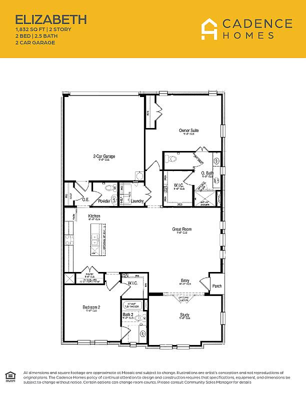 Elizabeth Floor Plan at Talia Master-Planned Community Photo 2
