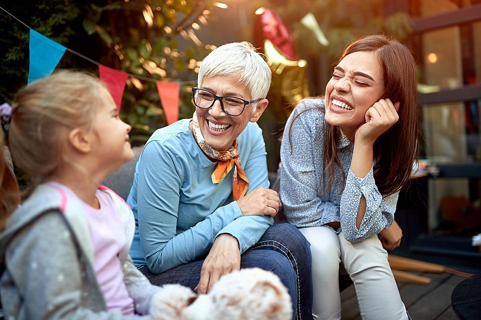Girl Friends Laughing 